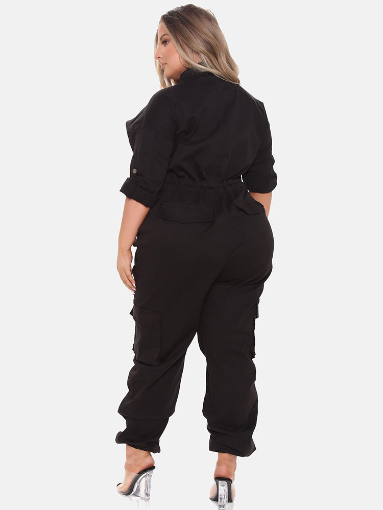 Zipper Front Jumpsuit