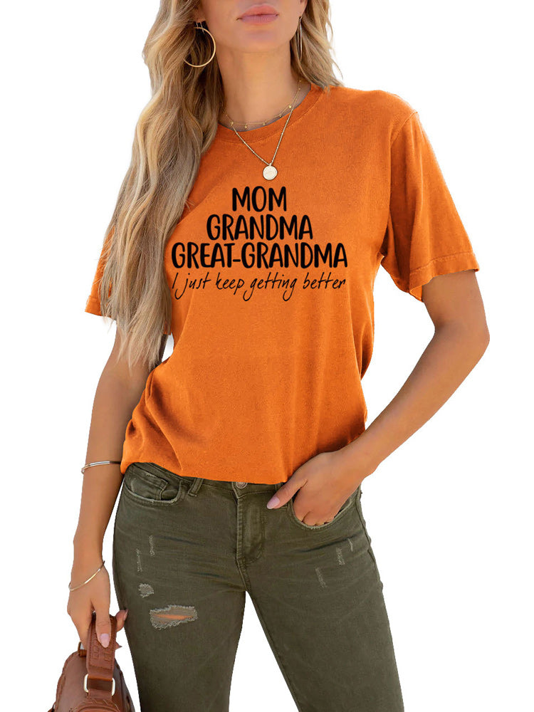 Mom Grandma Letter Tee
