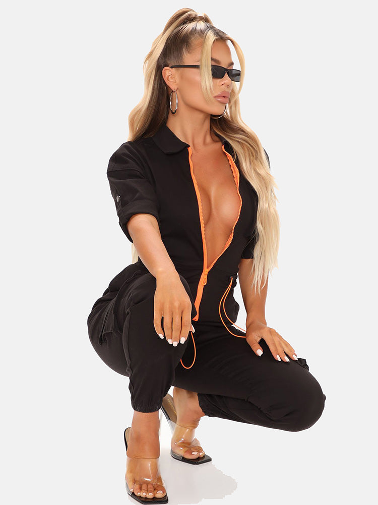 Zipper Front Jumpsuit