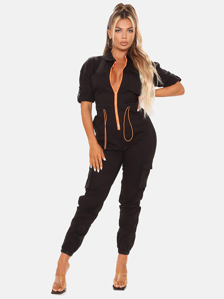 Zipper Front Jumpsuit