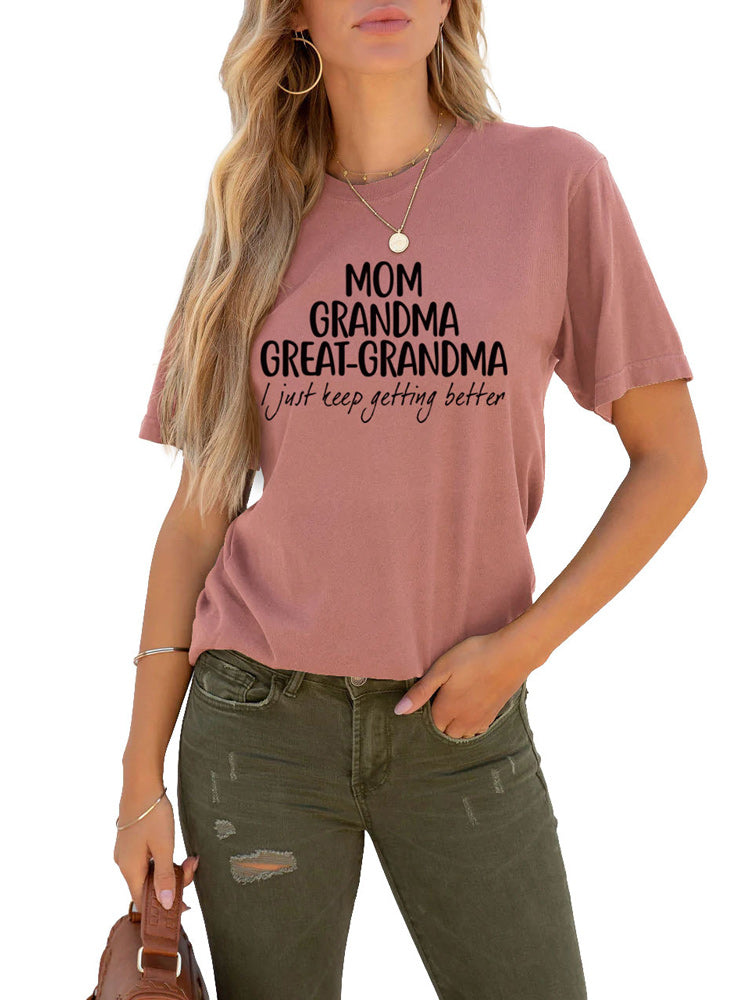 Mom Grandma Letter Tee