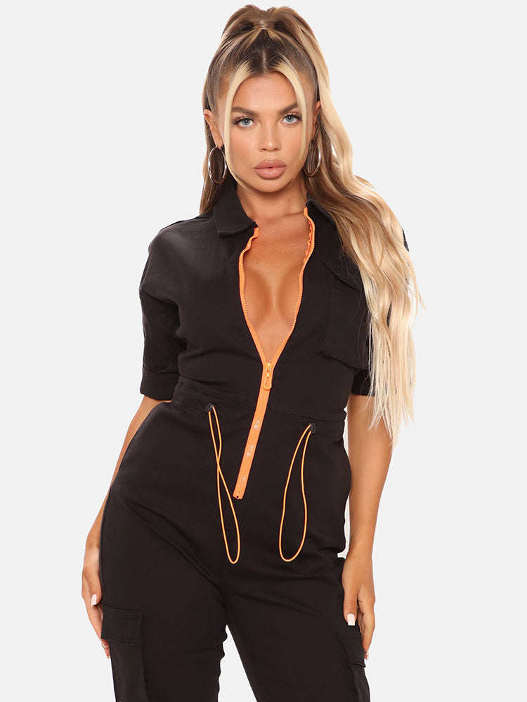 Zipper Front Jumpsuit