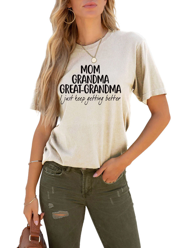 Mom Grandma Letter Tee