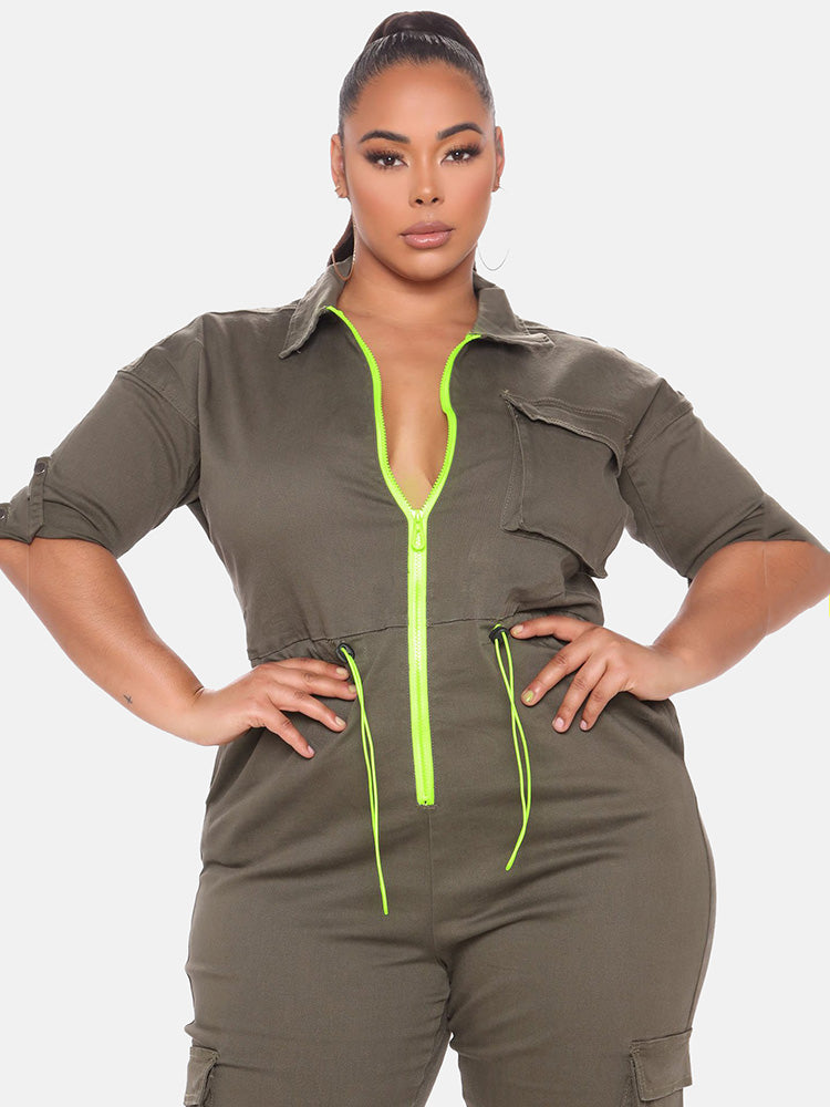 Zipper Front Jumpsuit