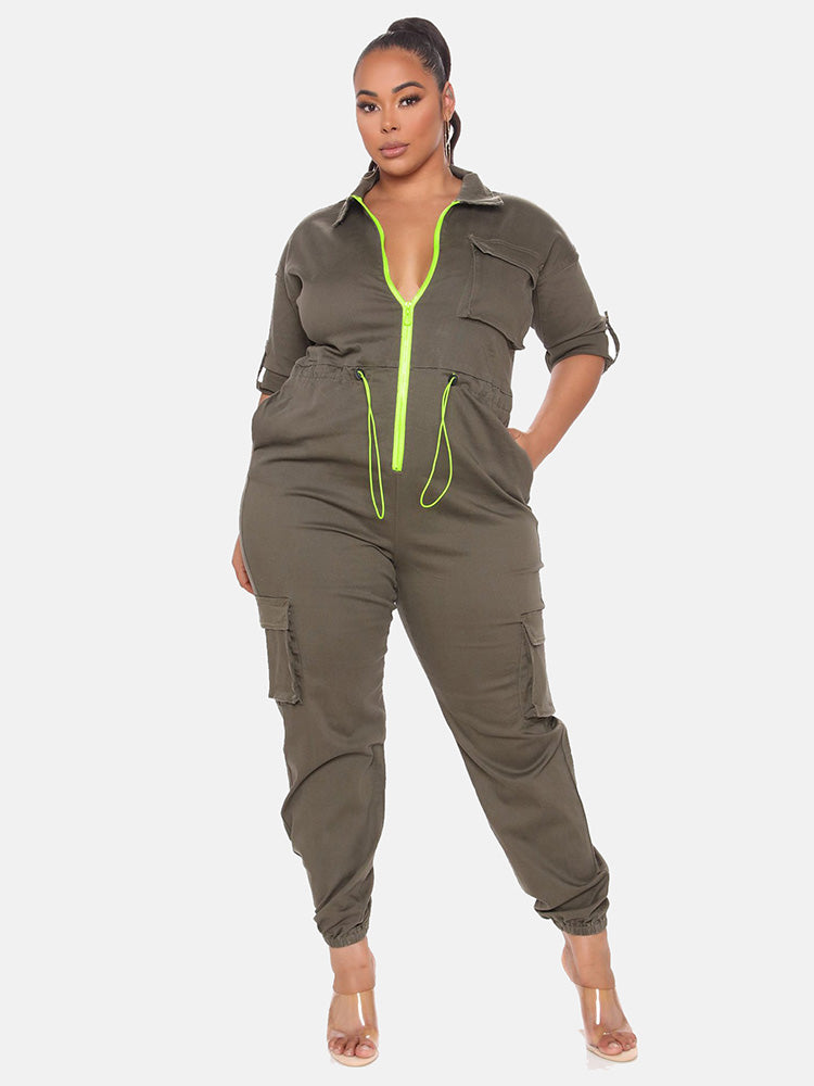 Zipper Front Jumpsuit