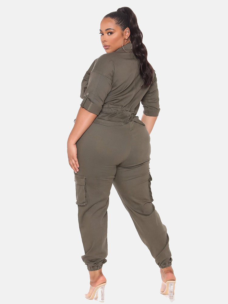 Zipper Front Jumpsuit