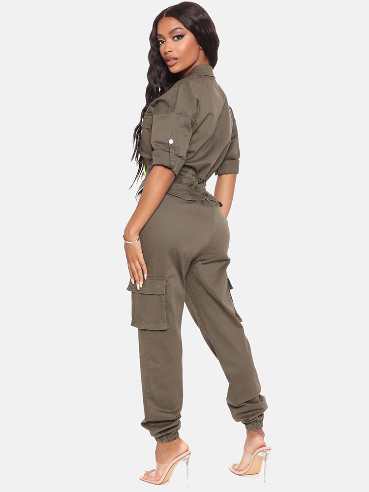 Zipper Front Jumpsuit