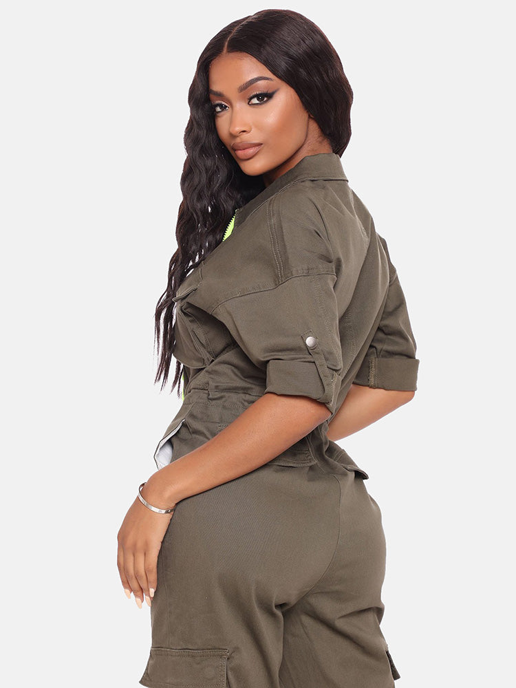 Zipper Front Jumpsuit