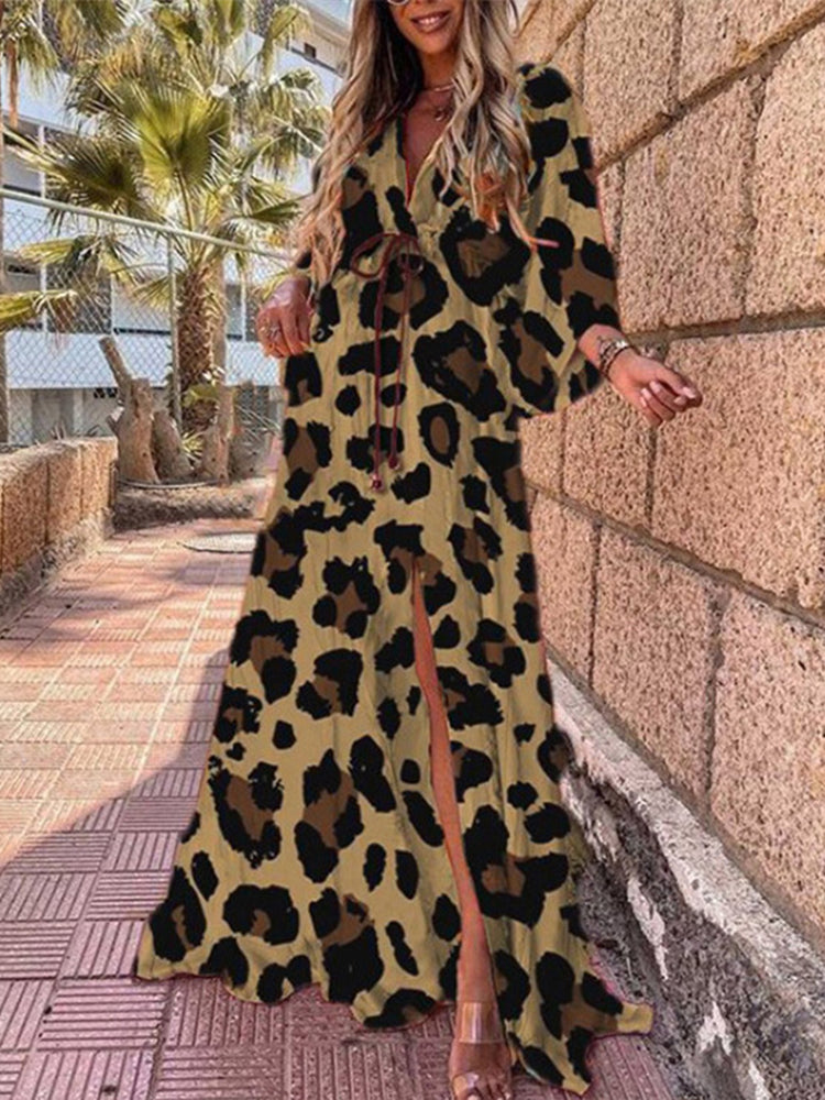 Printed Lace Beach Dress