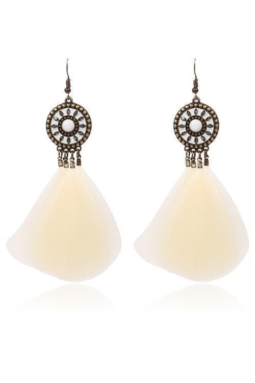 Vintage Feather Earring