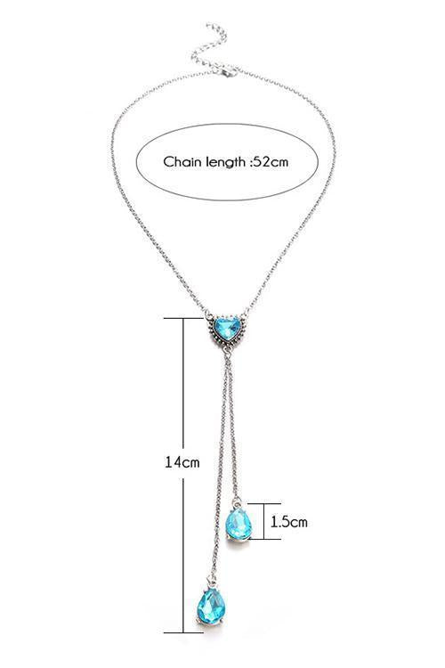 Sapphire Tassels Necklace