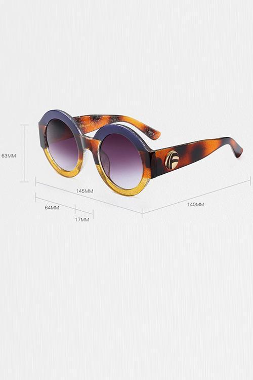 Color Block Bling Sunglasses