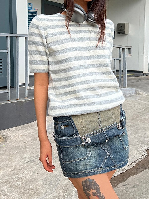 Vintage Denim Overall Dress