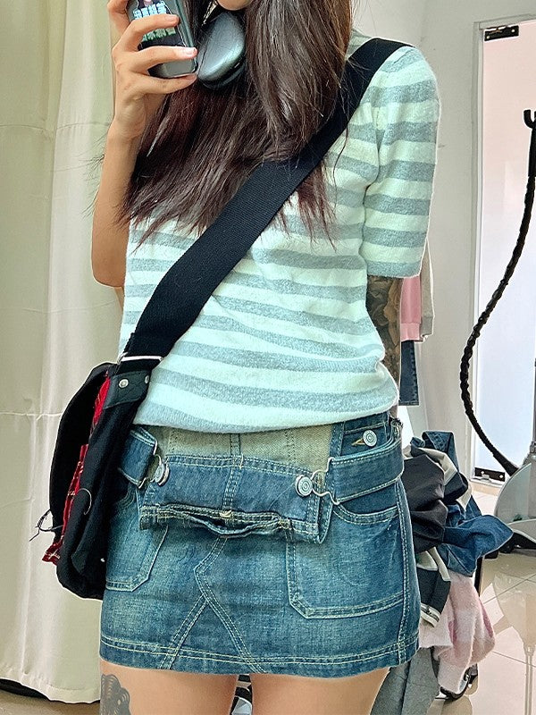 Vintage Denim Overall Dress