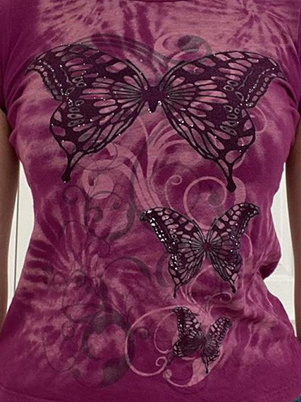 Vintage Butterfly Baby Tee