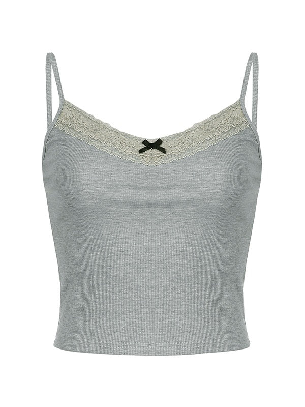 Lace Trim Y2K Cami Top
