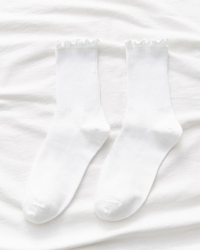 Ruffle Folds Socks
