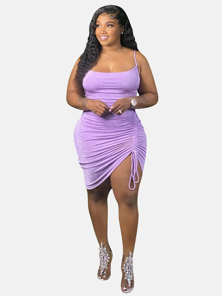 Spaghetti Strap Bodycon Midi Dress