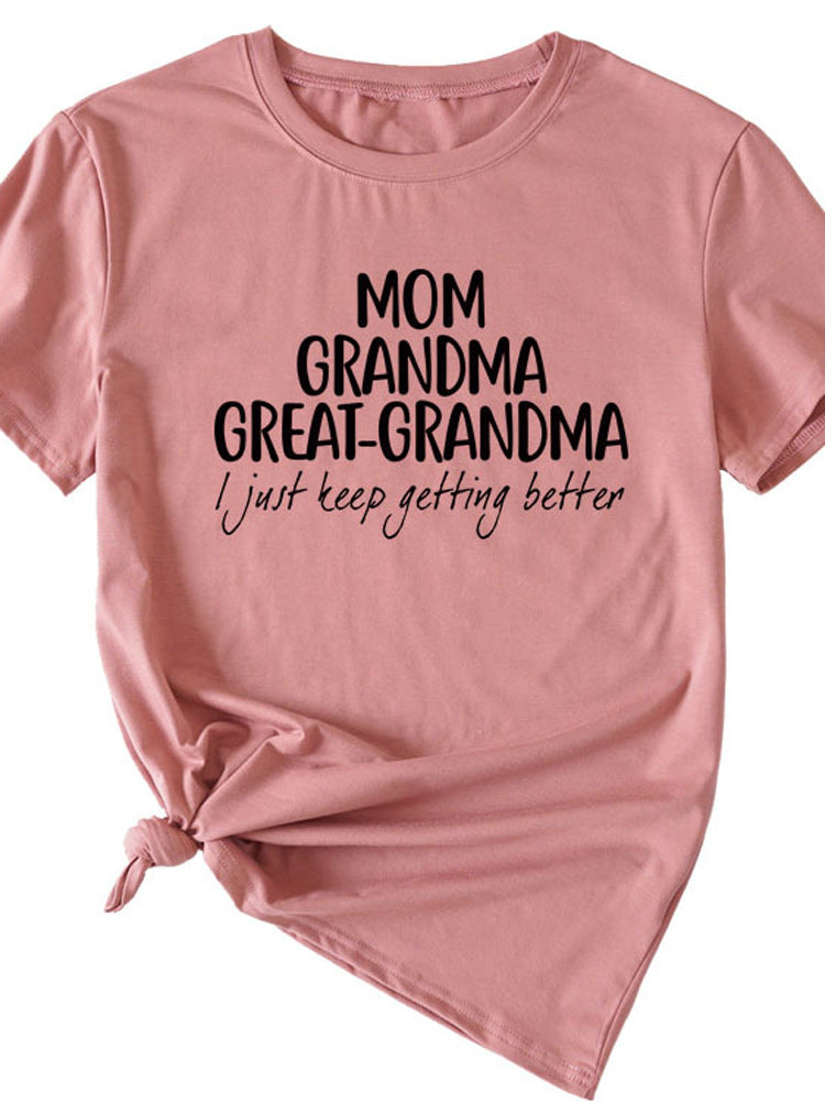 Mom Grandma Letter Tee
