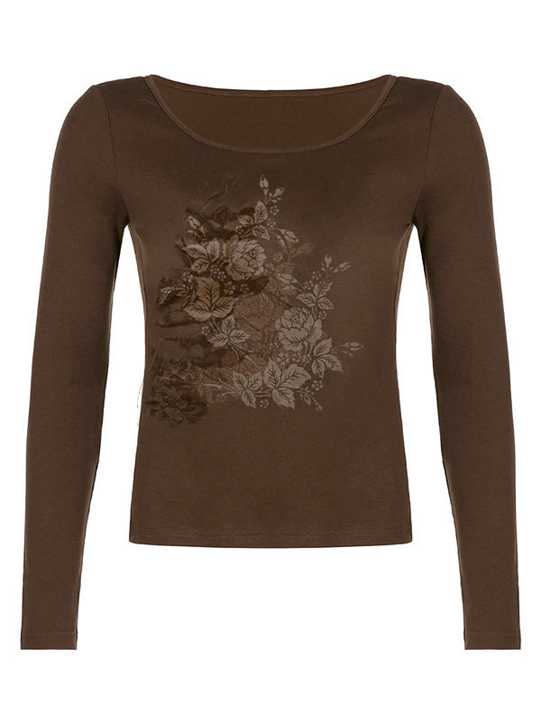 Vintage Hand Printed Floral Tee