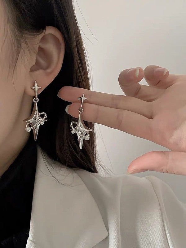 Rhinestone Decor Cosmos Astral Earring