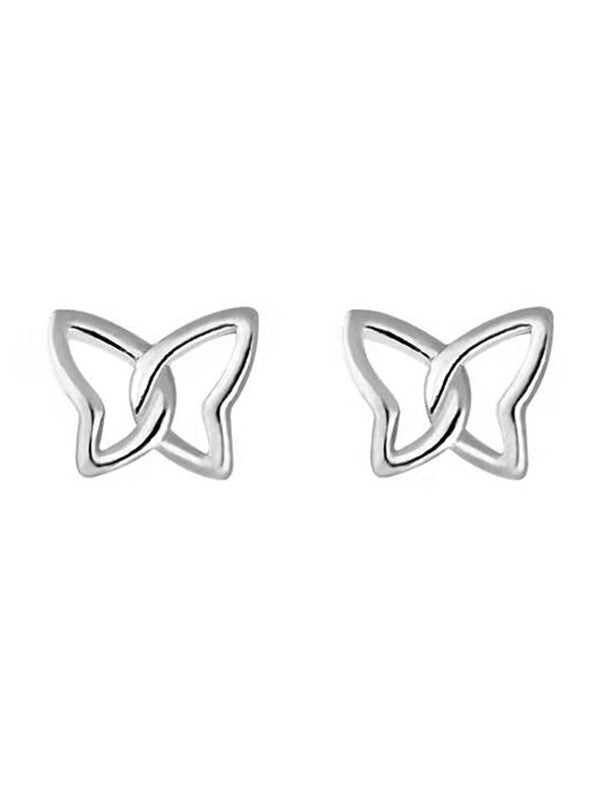 Hollow Out Dainty Butterfly Earrings