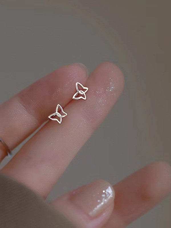 Hollow Out Dainty Butterfly Earrings