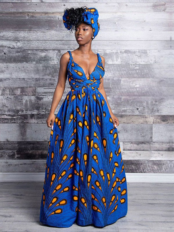Print Strappy Dress