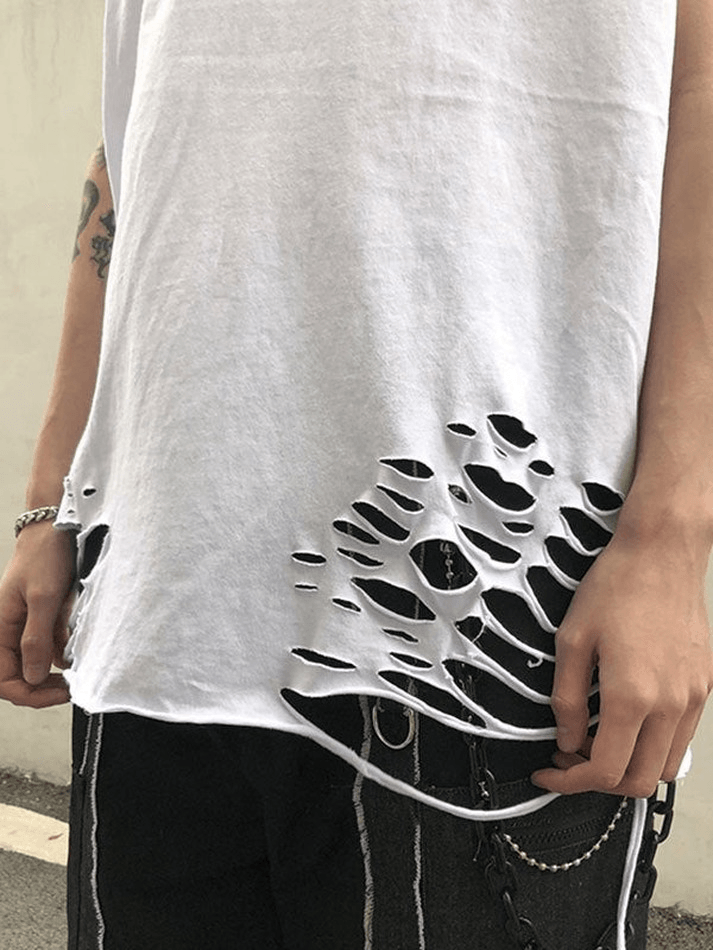 Men's Distressed Vest