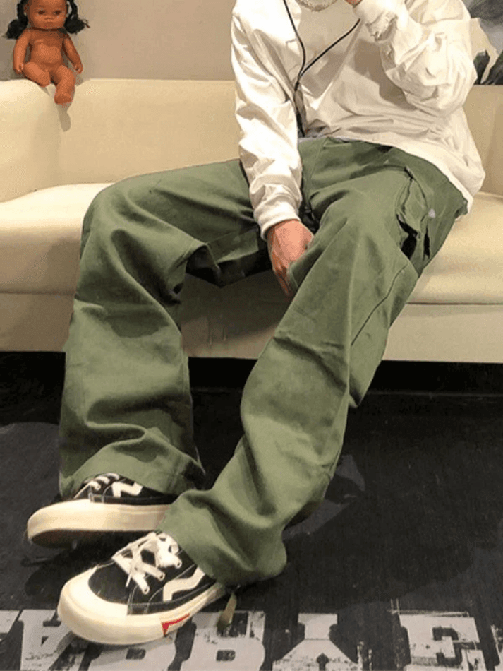 Men's Vintage Straight-Leg Cargo Pants