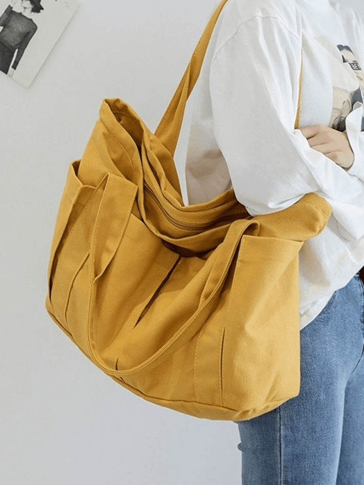 Simple Large Canvas Shopper Bag
