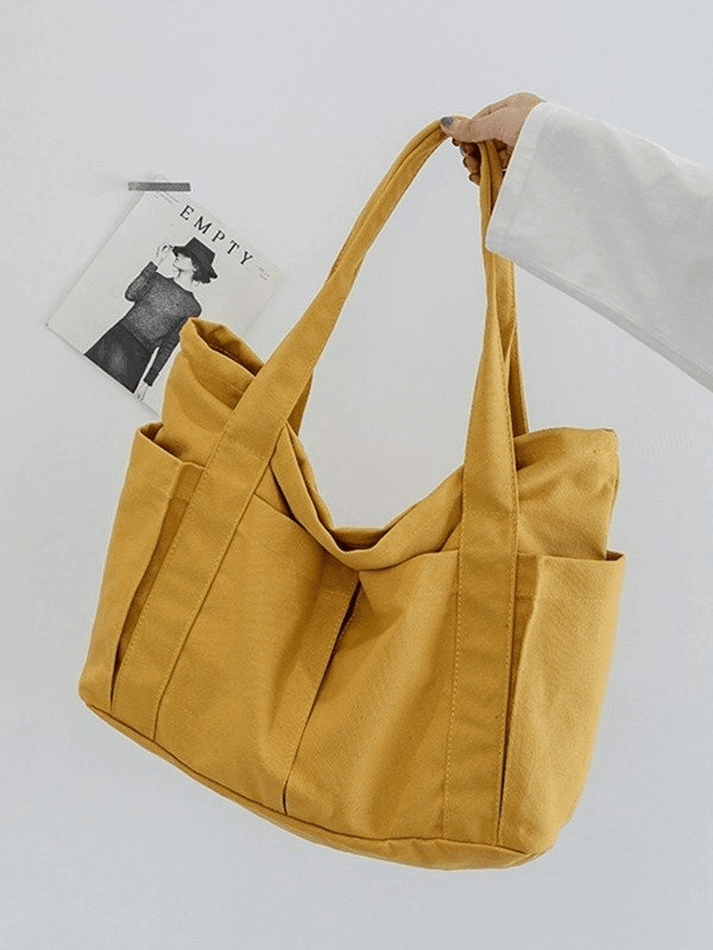 Simple Large Canvas Shopper Bag