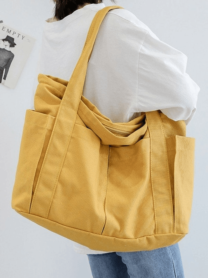 Simple Large Canvas Shopper Bag