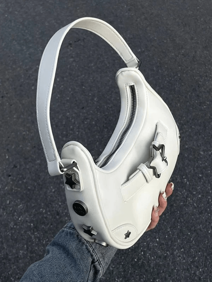 Star Embellish Pu Shoulder Bag