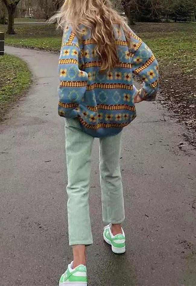 Vintage Floral Jumper Sweater