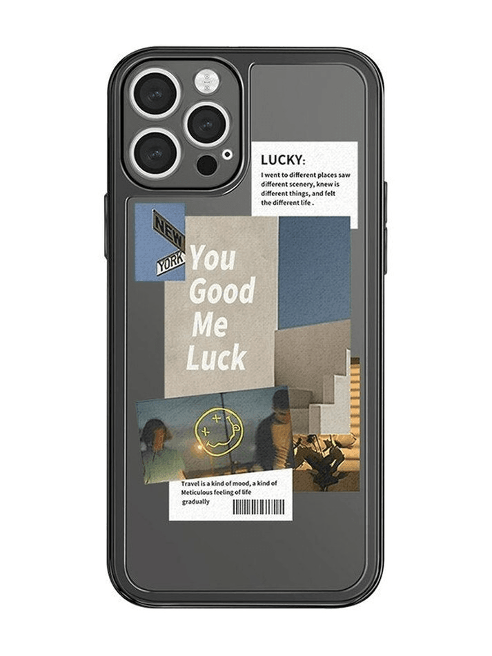 Vintage Pattern Frame Clear Iphone Case
