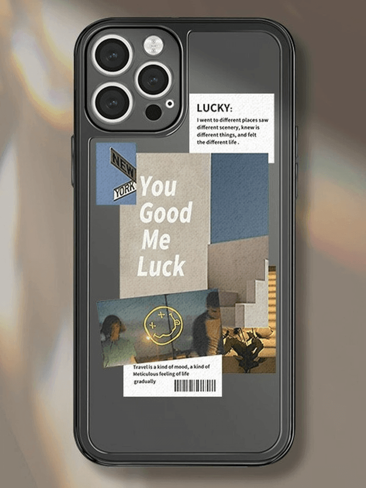 Vintage Pattern Frame Clear Iphone Case