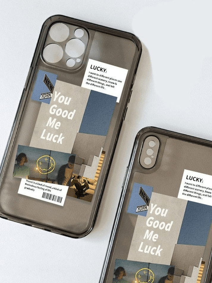 Vintage Pattern Frame Clear Iphone Case