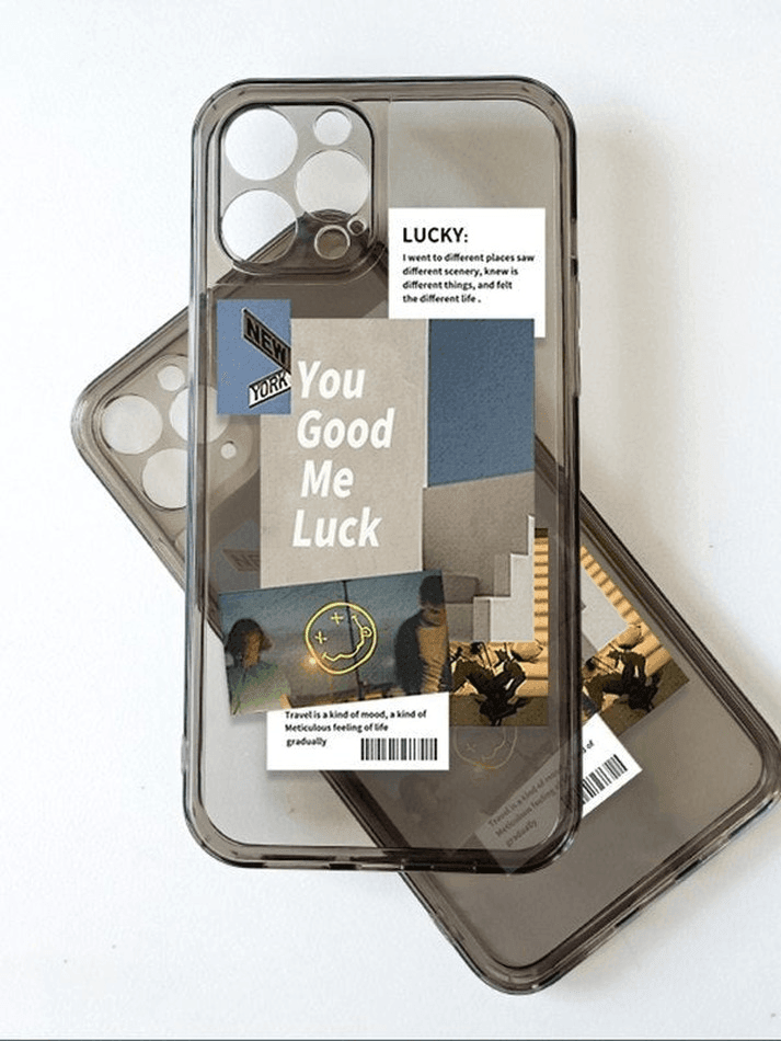 Vintage Pattern Frame Clear Iphone Case