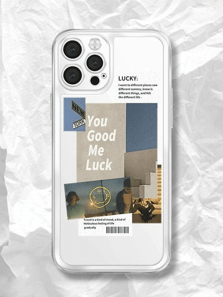 Vintage Pattern Frame Clear Iphone Case