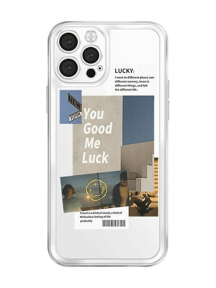 Vintage Pattern Frame Clear Iphone Case