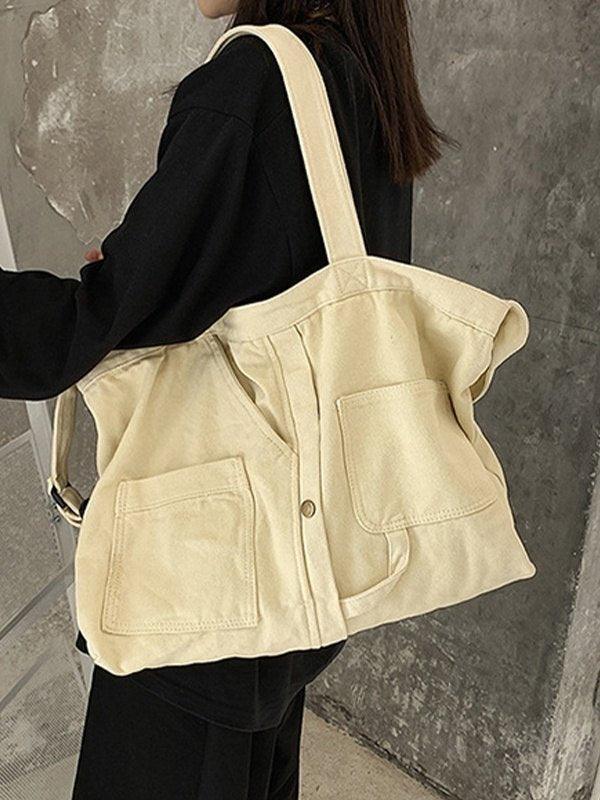 Vintage Wash Large Shoulder Bag