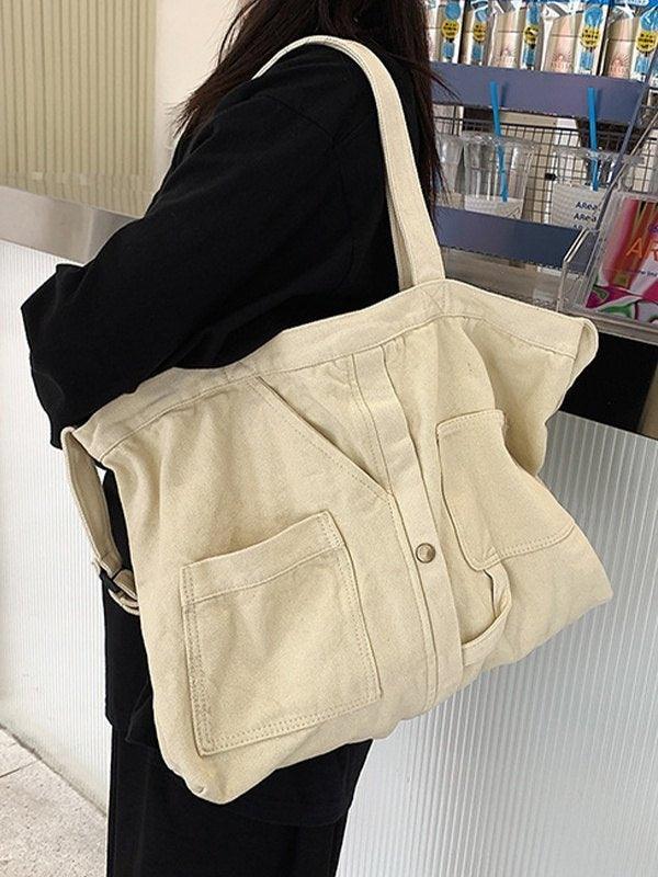 Vintage Wash Large Shoulder Bag