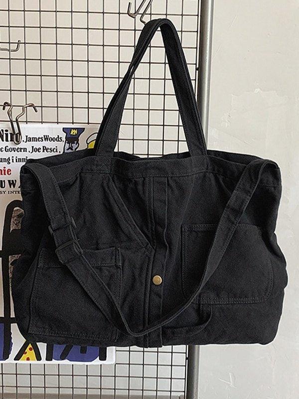 Vintage Wash Large Shoulder Bag