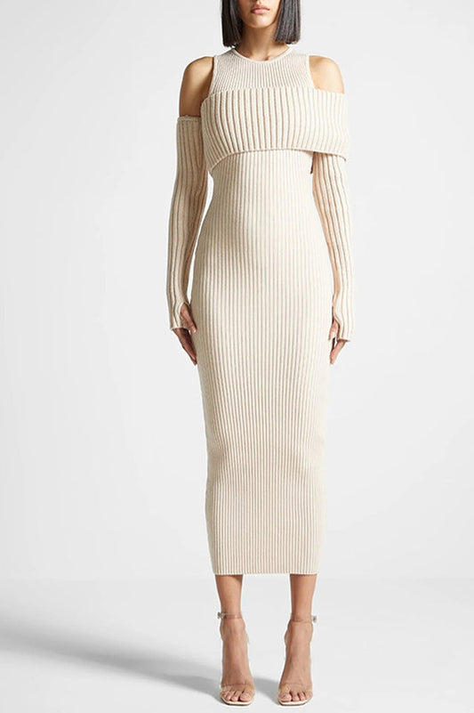 Overlay Knitted Dress