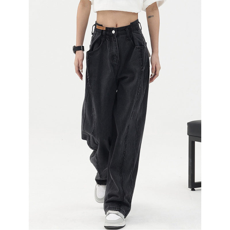 Patchwork Baggy Boyfriend Jeans