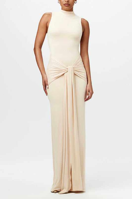 Ruched Bodycon Maxi Dress