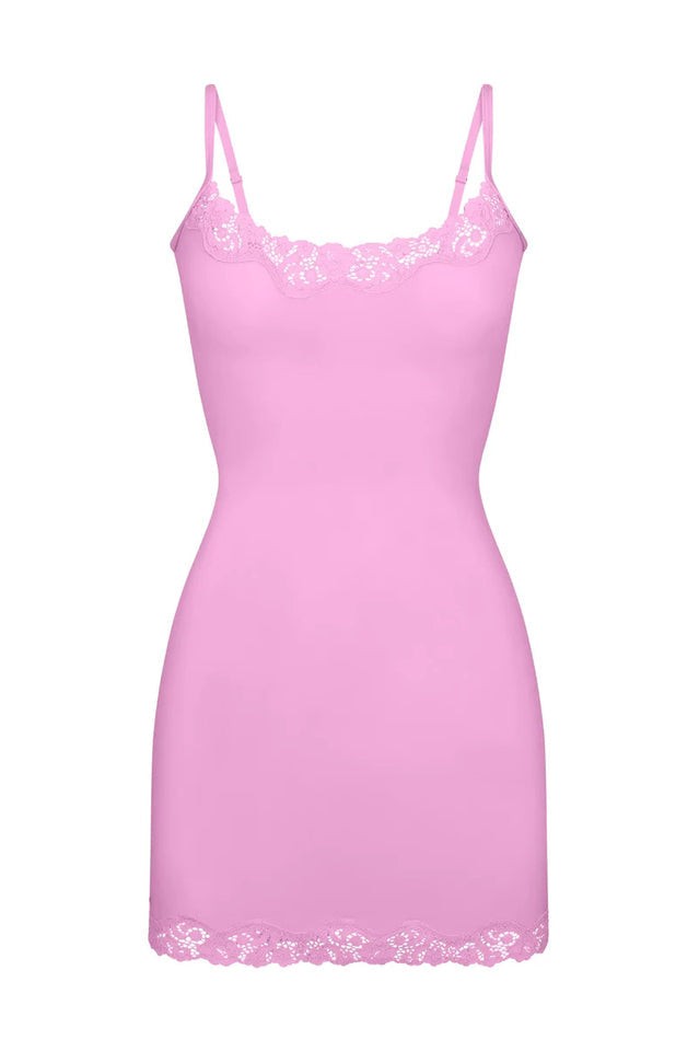 Fits Everybody Lace Trim Slip Dress