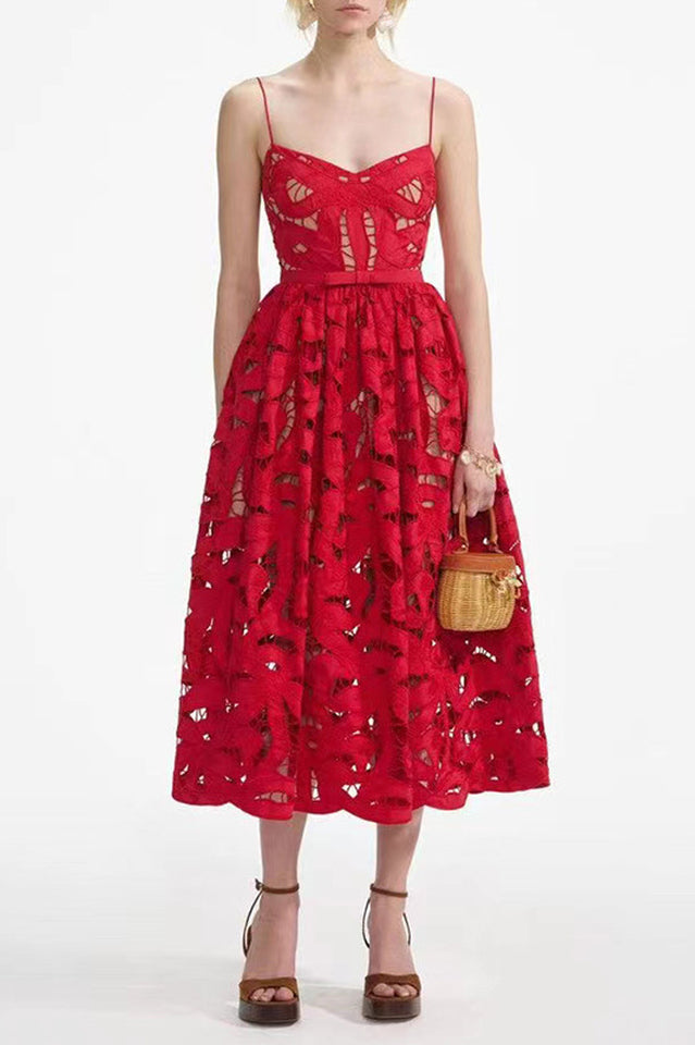 Jisoo Floral Lace Dress