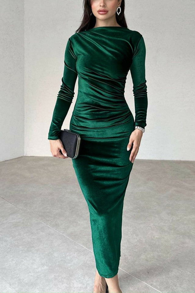 Joanna Velvet Midi Dress